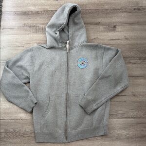 Men's Gray Zip-Up Hoodie